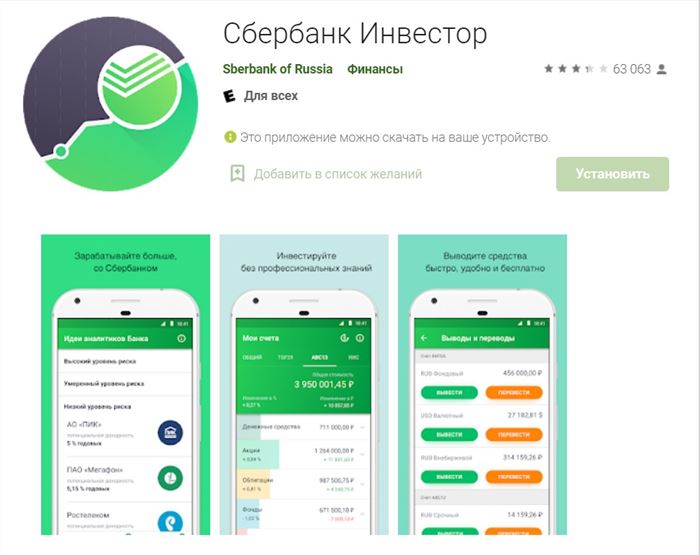 сбербанк инвестор