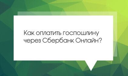 Пошаговая инструкция о том, как оплатить госпошлину через Сбербанк Онлайн за паспорт, водительское удостоверение, развод и регистрацию автомобиля